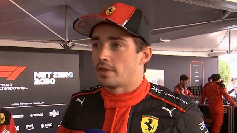 Charles Leclerc speaking after Japanese GP qualifying (Image: Sky Sports)