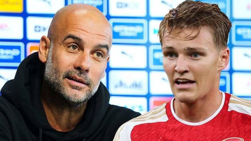 Martin Odegaard hailed by Pep Guardiola as captain compared with Arsenal legend