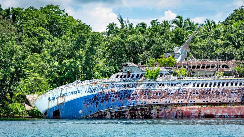 The MS World Discoverer was abandoned in 2000 (Image: Shutterstock / Tetyana Dotsenko)
