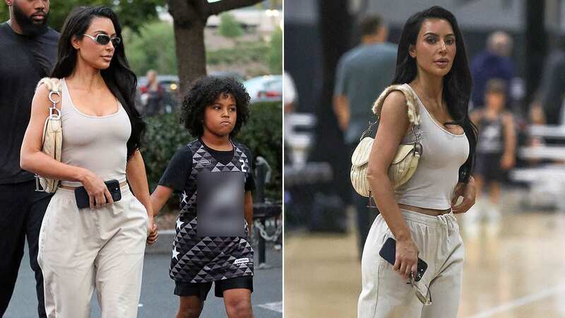 Kim Kardashian cuts a casual figure in look created by ex-husband Kanye West