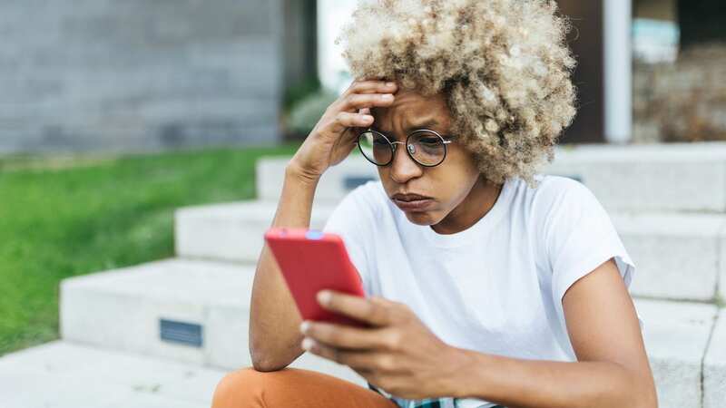 The woman was horrified by the message she was sent (stock photo) (Image: Getty Images)