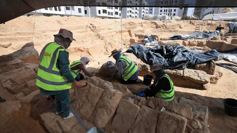 A 2,000 year old cemetery has been discovered in the Gaza Strip (Image: AFP via Getty Images)