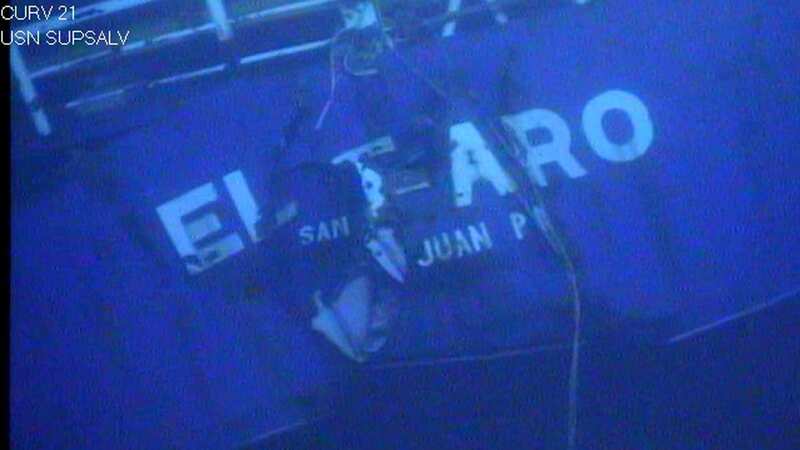 The stern of the sunken ship El Faro (Image: AP)
