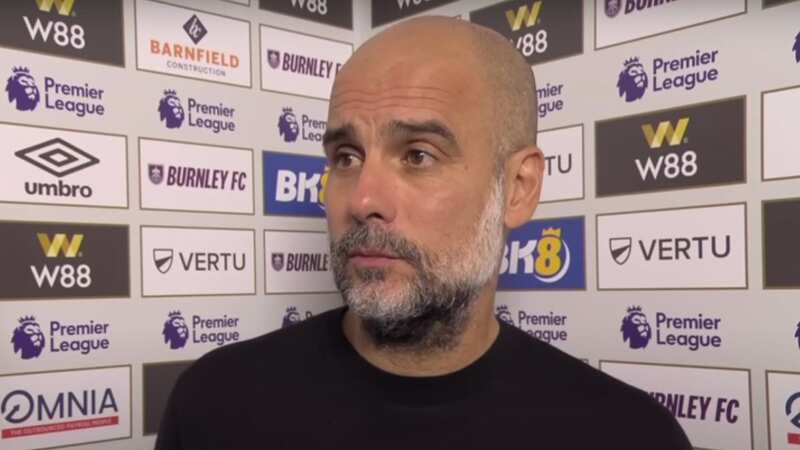 Pep Guardiola is preparing his Manchester City side to face Newcastle (Image: Sky Sports)