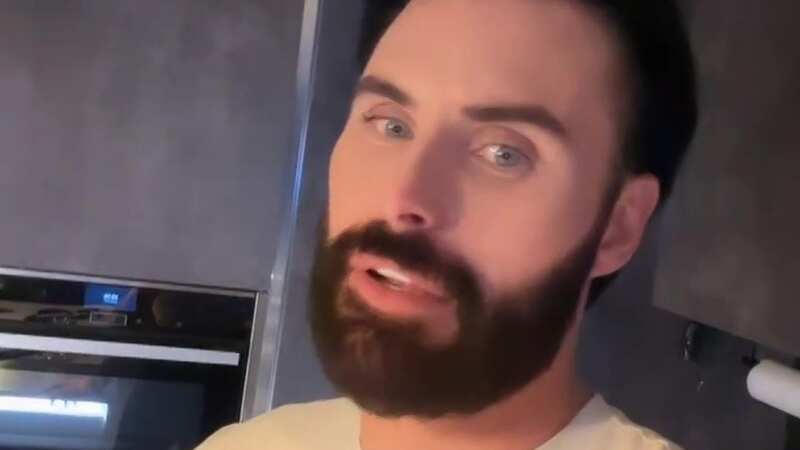 Rylan Clark discovered a slippery 