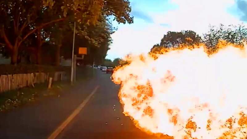 The terrifying moment a learner motorcyclist