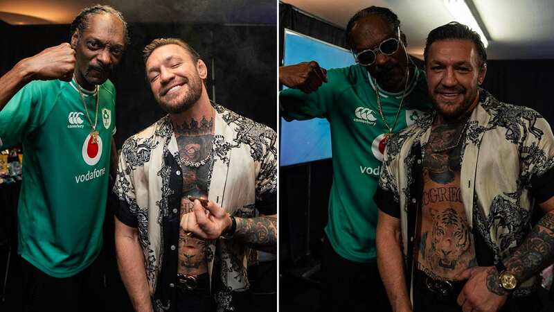 UFC legend Conor McGregor holds joint and sips whiskey with Snoop Dogg