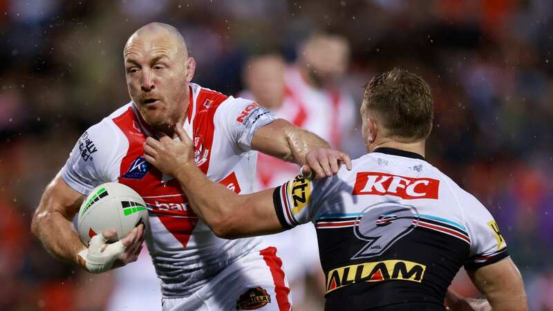 St Helens captain James Roby in action during their World Club Challenge win over Penrith in Sydney in February. (Image: AP)