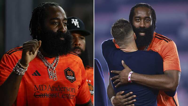 Houston Dynamo minority owner James Harden cheered from the stands as his team beat Inter Miami (Image: AP)