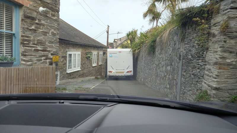 The motorhome was too big for the tight street (Image: Cornwall Live/BPM MEDIA)