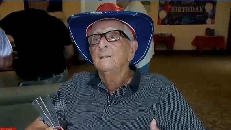102-year-old man celebrates birthday 