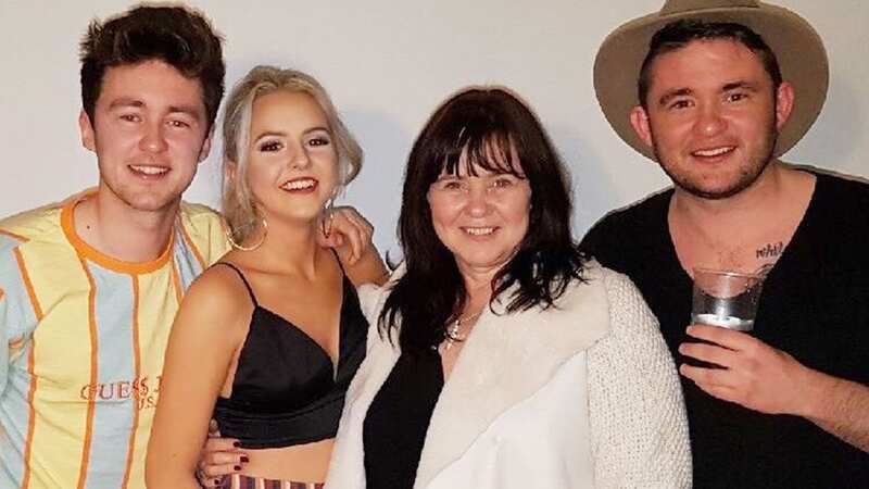 Nolan with her three children Shane, Jake, and Ciara