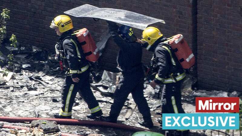 Emergency services at the scene near the Grenfell Tower (Image: PA)