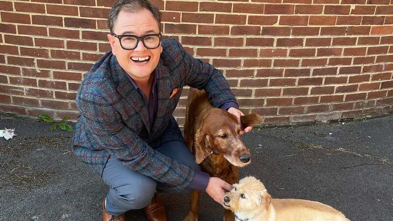 Alan Carr has two dogs - including one that he rescued from a dog meat festival (Image: @chattyman/Instagram)