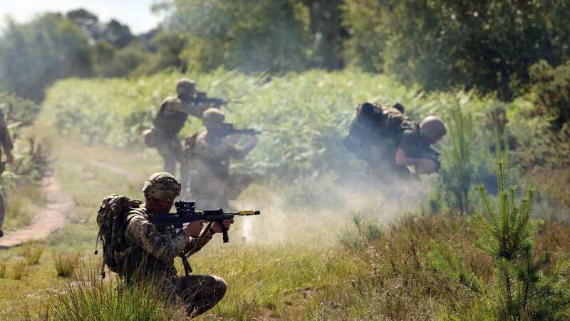 British troops currently train Ukrainian counterparts in the UK (Image: Glen Minikin)