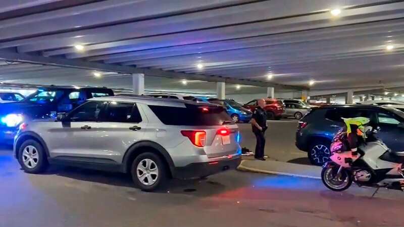 Police were called to the car park after the teen struck his head on a concrete beam (Image: Global News)