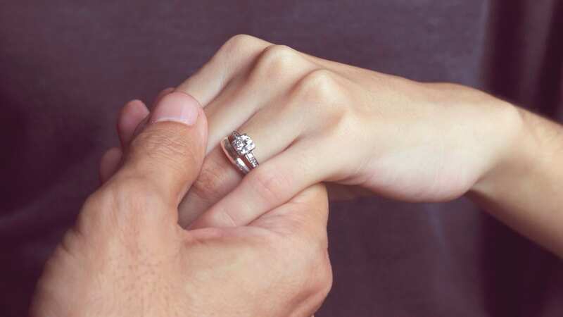 The couple were having a 