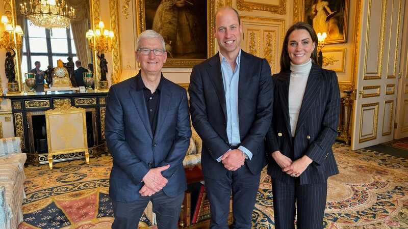 Eagle-eyed fans spot interesting detail as Kate and William meet Apple boss