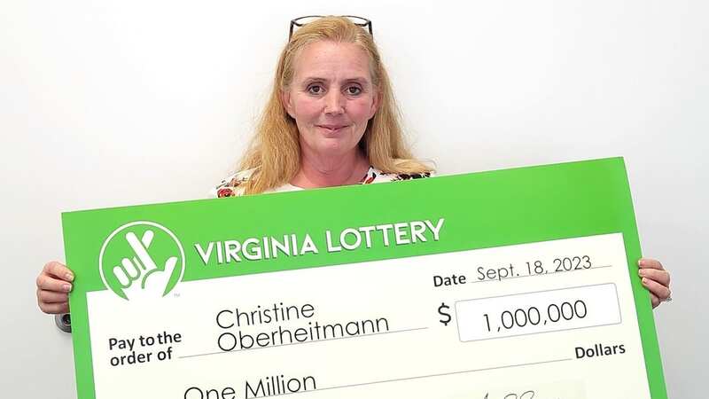 Christine Oberheitmann won a life-changing million dollars (Image: Virgina Lottery)