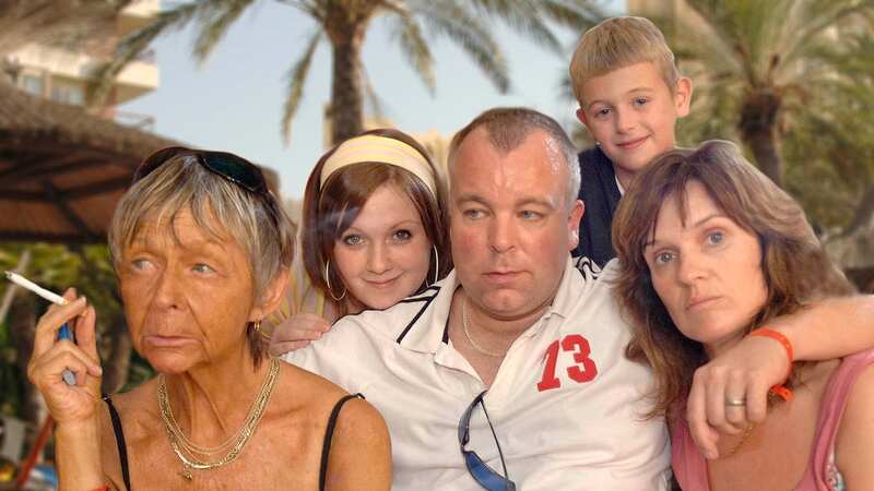 Oliver Stokes played Michael Garvey, pictured here with the rest of the Garvey family (Image: ITV)