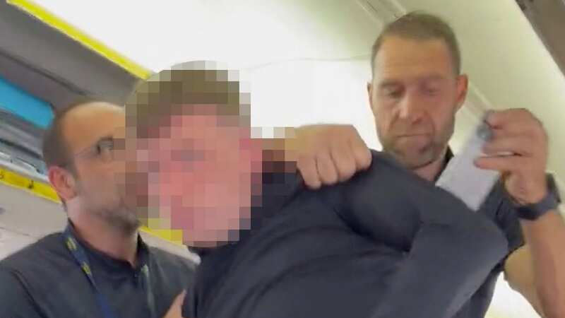 Ryanair passengers cheer as police kick man off plane forced into diversion