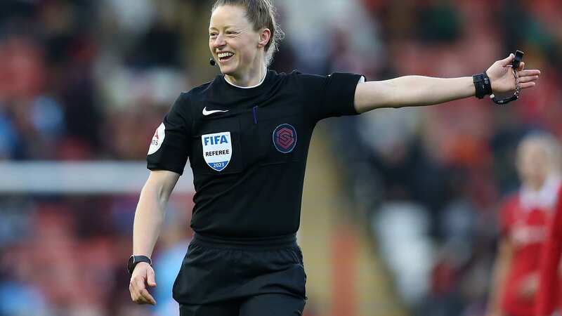 Referee Kirsty Dowle during the FA Women