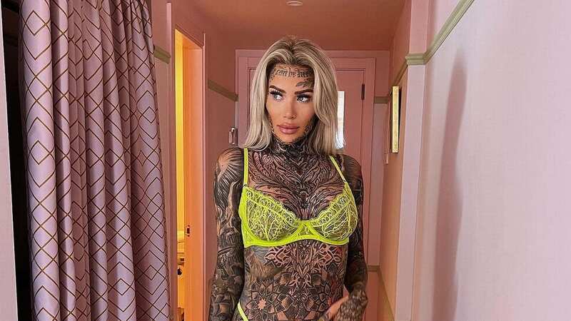 Becky Holt looked totally different before she had tattoos (Image: becky_holt_bolt/Instagram)