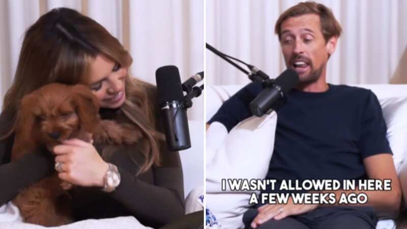 Abbey Clancy and Peter Crouch introduce the latest addition to their family