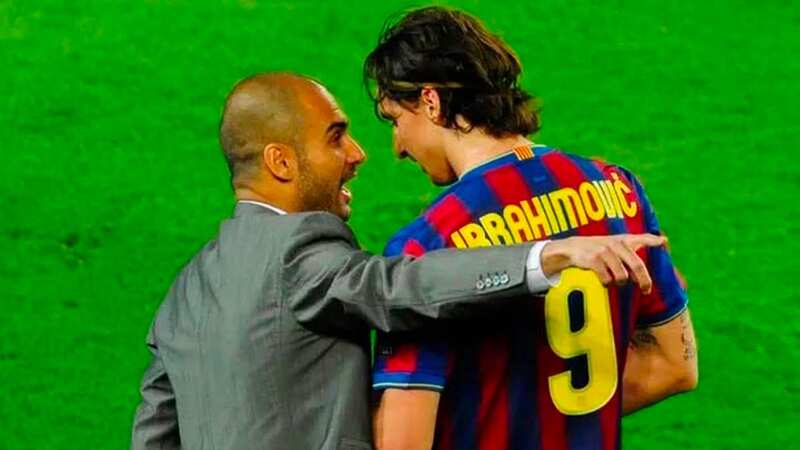 Pep Guardiola bought Zlatan Ibrahimovic to Barcelona in 2009 (Image: AFP via Getty Images)