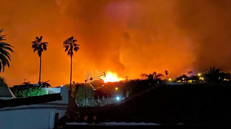 The wildfire broke out on Wednesday leading to the mass evacuation (Image: facebook)