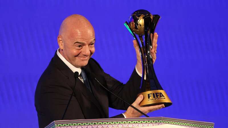 Gianni Infantino announced the shock plans for the 2030 World Cup (Image: Yasser Bakhsh/FIFA via Getty Images)