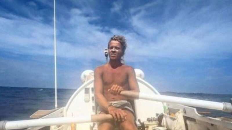 Tom Robinson pictured in his homemade boat (Image: Instagram)