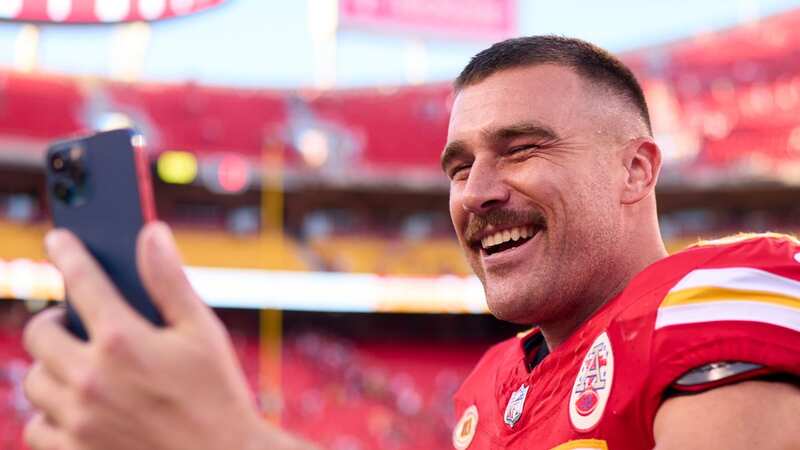 Travis Kelce has revealed his jubilation amid his rumoured romance with pop star Taylor Swift (Image: Getty Images)