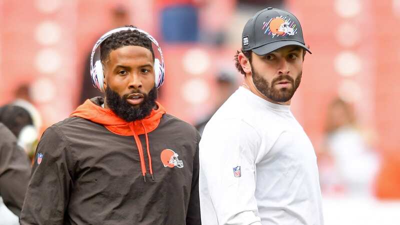 Odell Beckham Jr. and Baker Mayfield were teammates at the Cleveland Browns (Image: Nick Cammett/Diamond Images via Getty Images)