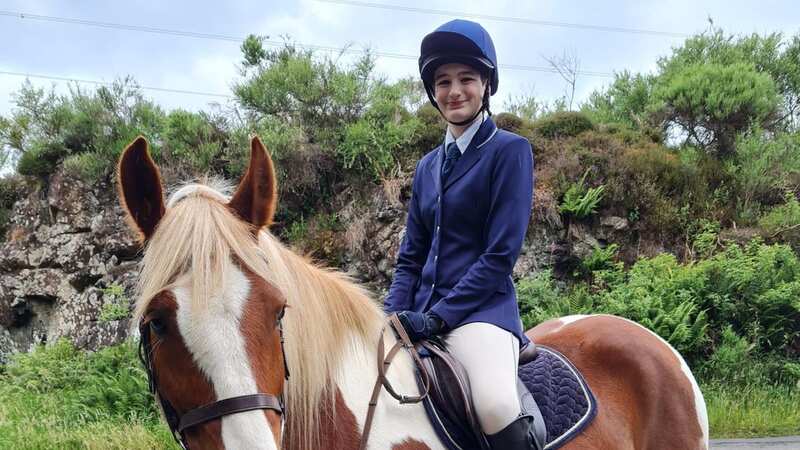 Elisa Lanzai, 16, riding her horse Smithy (Image: Daily Record)