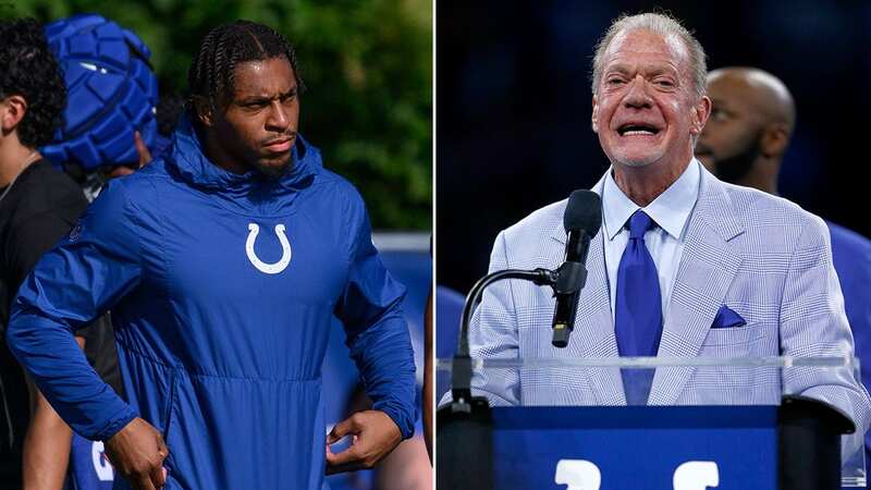 Indianapolis Colts Owner Jim Irsay was left embarrassed after previous comments about Jonathan Taylor now he has signed an extension (Image: Icon Sportswire via Getty Images)
