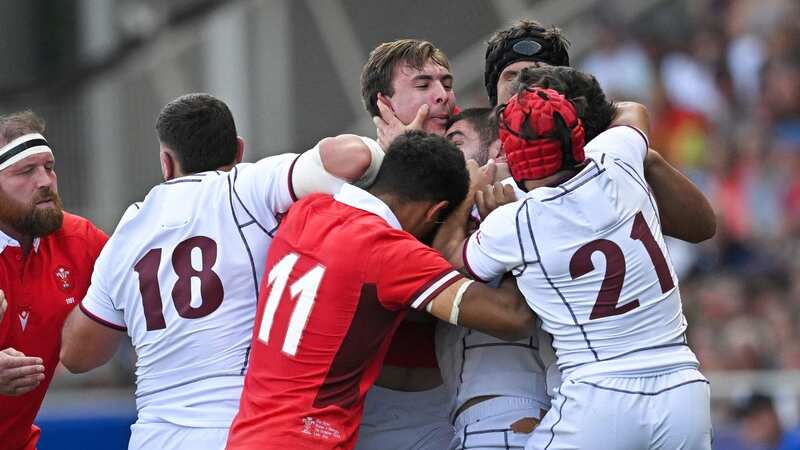 Wales vs Georgia Rugby World Cup clash marred by mass 30-man brawl