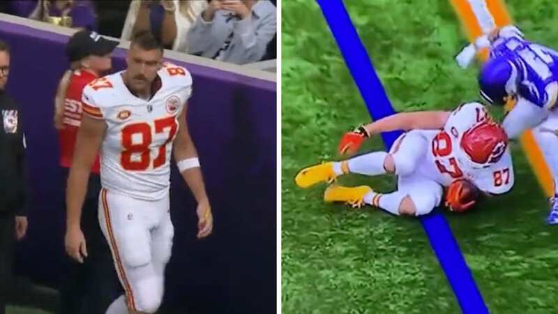 Travis Kelce left the game in the first half and will need an x-ray on his right foot