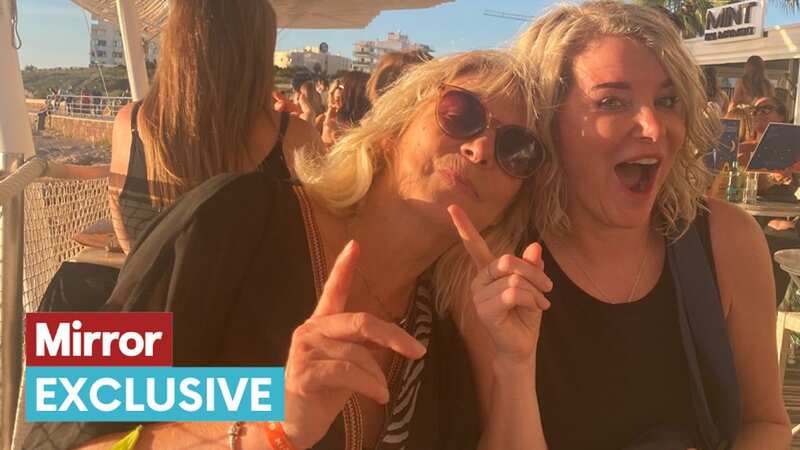 Tanya Jones, left, loves partying in Ibiza (Image: Tanya Jones)