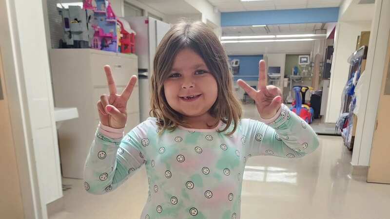 Six-year-old Brianna Bodley who had half of her brain shout down (Image: Crystal Bodley/Facebook)