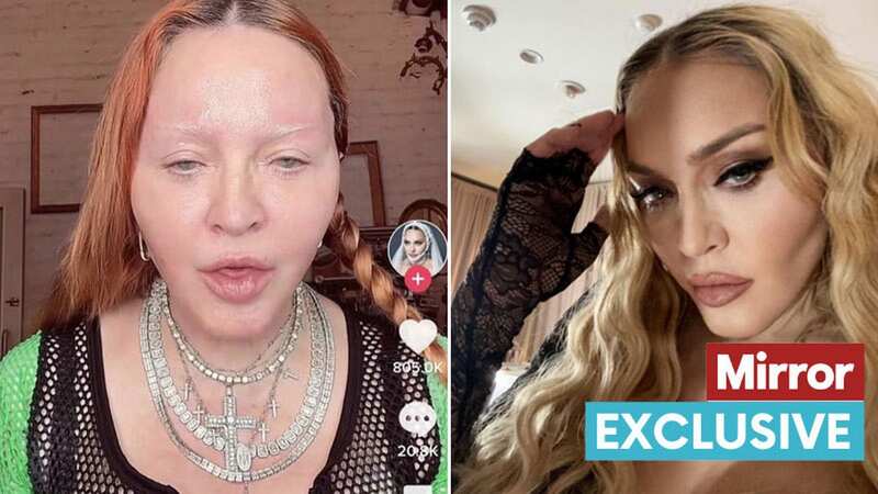Madonna looked very different in the new pictures