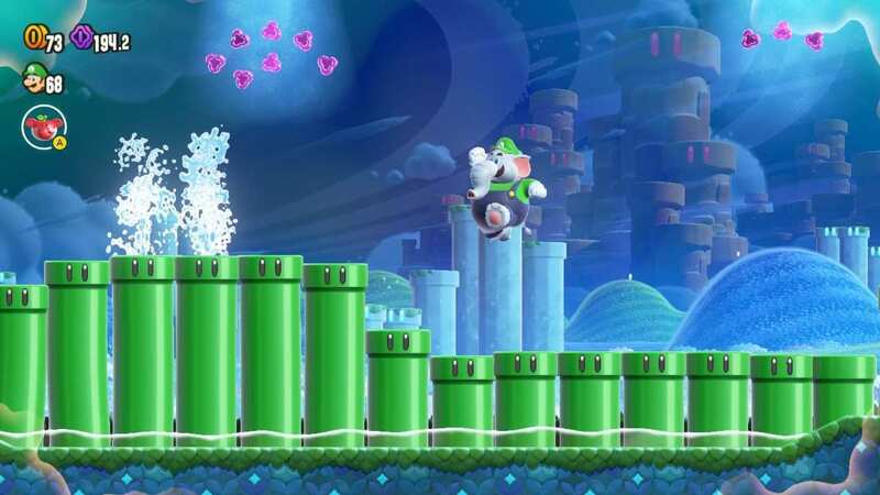 Super Mario Bros. Wonder keeps you on your toes with the unique Wonder effects (Image: Nintendo)