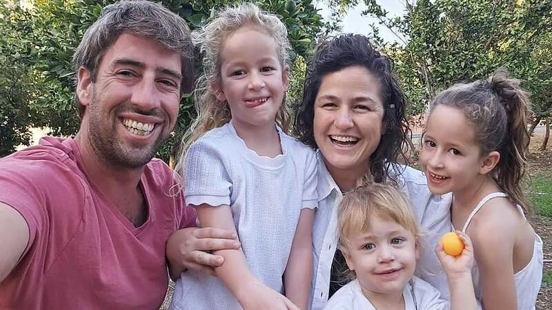 Tamar and Yonatan Kedem, along with their children Shachar, Arbel and Omer