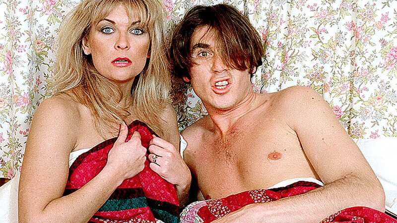 Kim Tate and Dave Glover caught in bed together by Claire