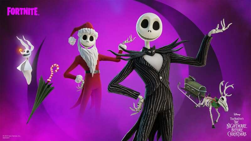 Jack Skellington joins the battle royale in Fortnite update 23.30 (Image: Epic Games / Disney)