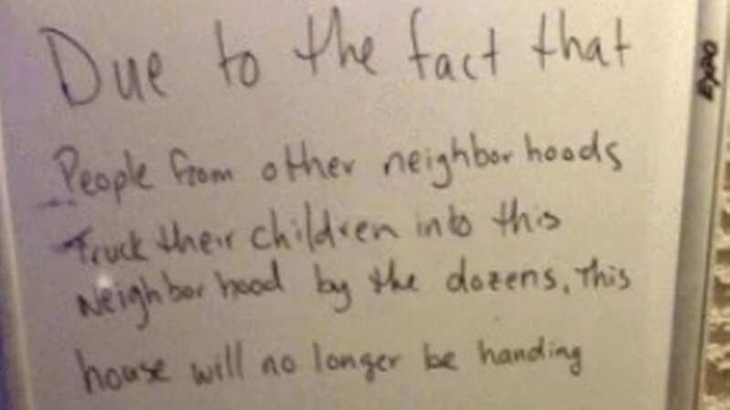 They were so fed up with the amount of strangers visiting their suburb