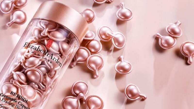 The Elizabeth Arden Retinol Ceramide Capsules contain line rrasing night serum that improves the appearance of lines and wrinkles in just weeks (Image: Amazon)
