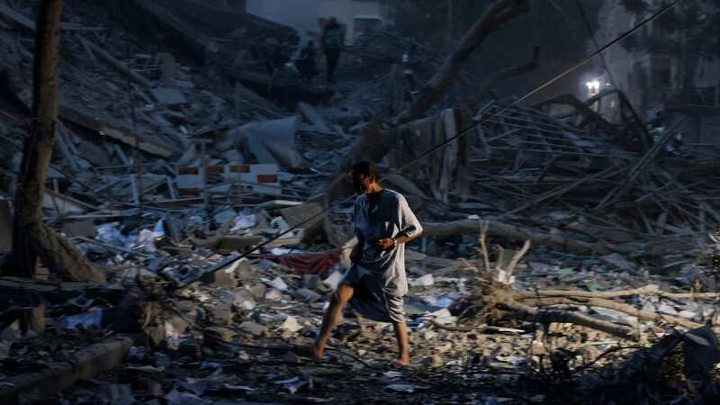 The destruction following an Israeli air strike in Gaza (Image: AFP via Getty Images)