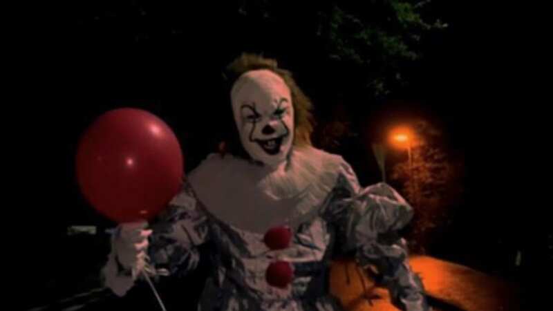 The clown has been seen around the Scottish village