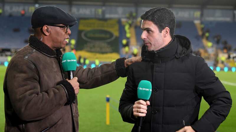 Arsenal legend Ian Wright and Gunners boss Mikel Arteta (Image: Stuart MacFarlane/Arsenal FC via Getty Images)